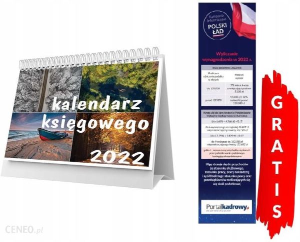 Kalendarz księgowego na biurko 2022