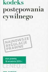 Kodeks postępowania cywilnego 18. 09. 2015