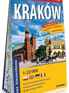 Kraków. Mapa kieszonkowa laminowana 1:22 000