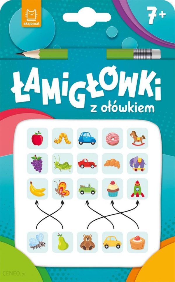 Łamigłówki z ołówkiem 7+. Książeczka turkusowa