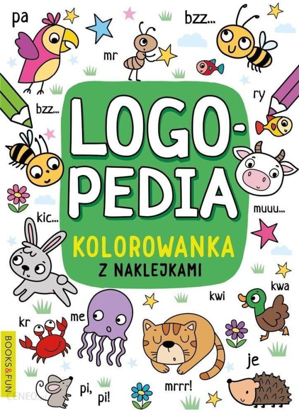 Logopedia. Kolorowanka z naklejkami 4