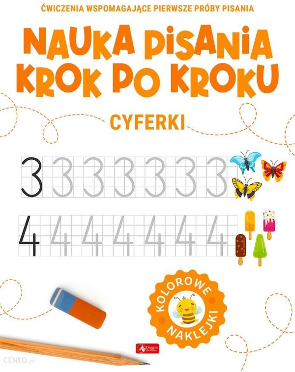 Nauka pisania krok po kroku. Cyferki