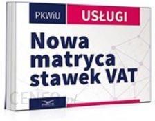 Nowa matryca stawek VAT-Usługi
