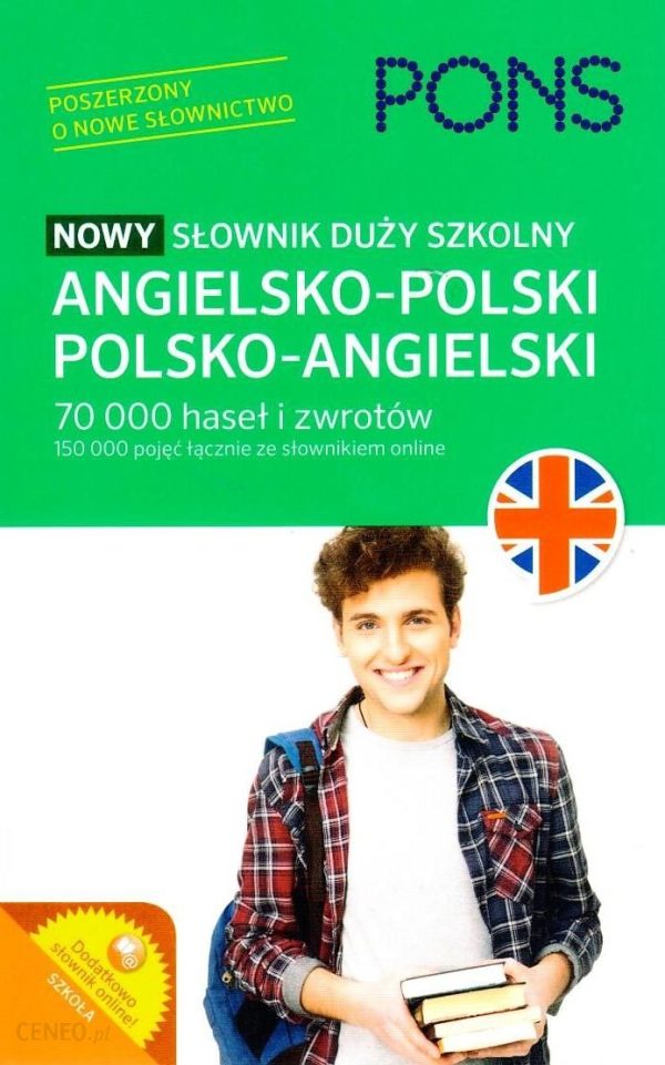 Nowy słownik duży szkolny angielsko-polski polsko-angielski PONS