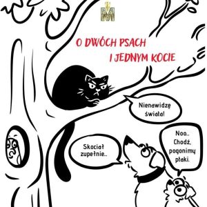 O dwóch psach i jednym kocie