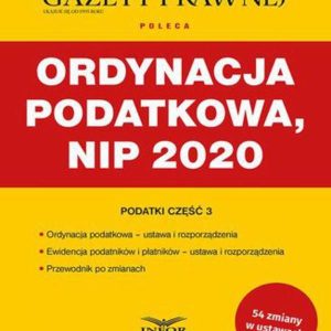 Ordynacja podatkowa NIP 2020 (PDF)