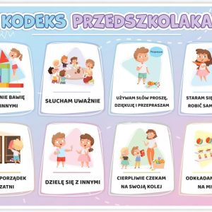 Plakat Edukacyjny - Kodeks Przedszkolaka (A3)