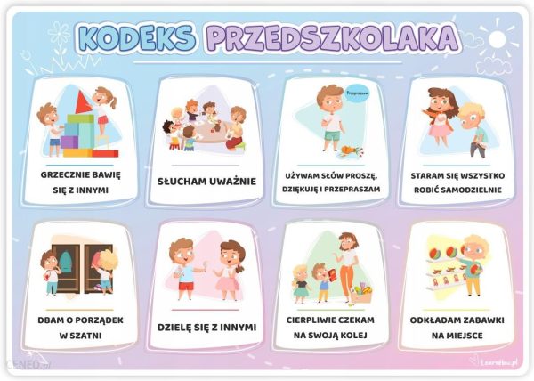 Plakat Edukacyjny - Kodeks Przedszkolaka (A3)