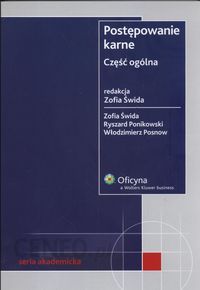 Postępowanie karne Część ogólna