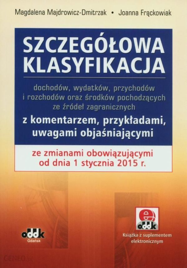 Szczegółowa klasyfikacja dochodów