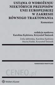 Ustawa o wdrożeniu niektórych przepisów Unii Europejskiej w zakresie równego traktowania Komentarz - Jabłońska Zofia